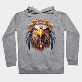 Native American Eagle Portrait Hoodie